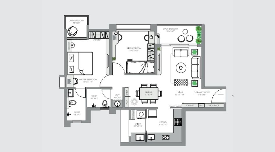 Yashwin-Enchante-Gallery-2BHK-735sqft-unit-plan